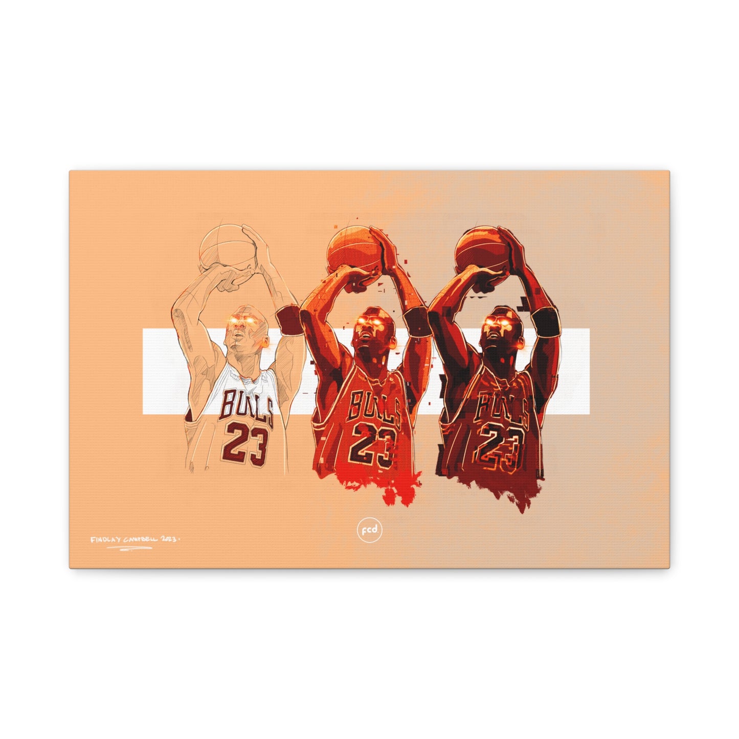 'MJ SKETCH' Classic Canvas