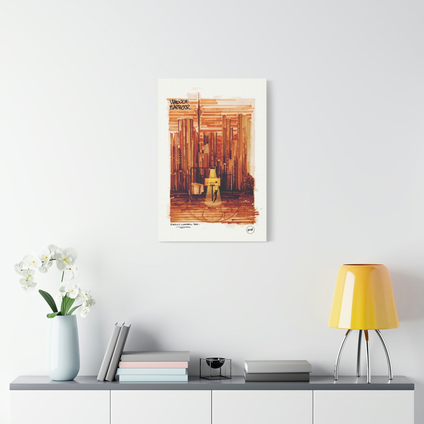 'VIADUCT HARBOUR' Classic Canvas
